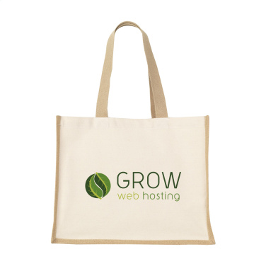 Logo trade promotional gifts picture of: Jute Canvas Shopper (320 g/m²) bag