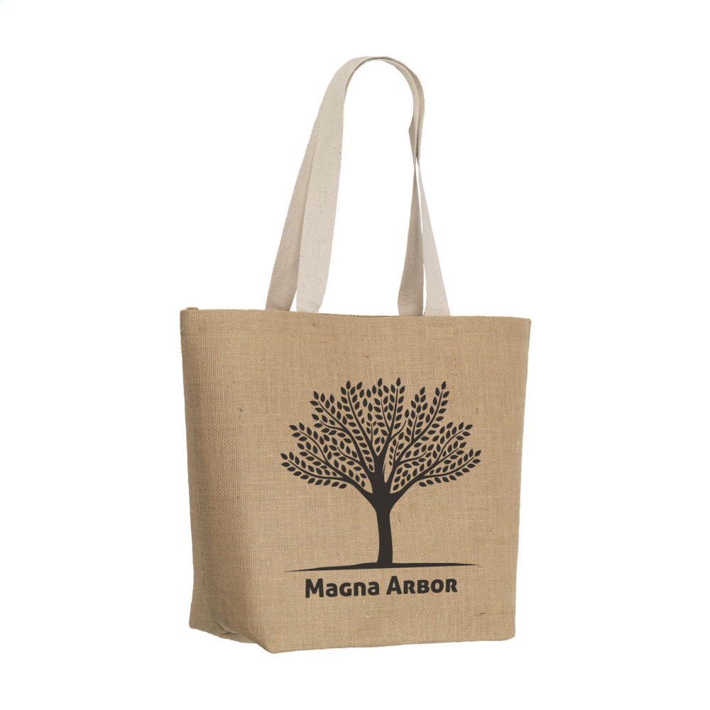 Logo trade promotional giveaways image of: Elegance Bag jute shopper