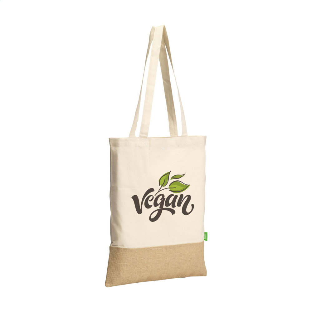 Logo trade business gifts image of: Combi Organic Shopper (160 g/m²) bag