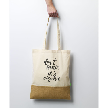 Logo trade business gifts image of: Combi Organic Shopper (160 g/m²) bag