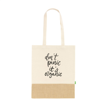 Logo trade business gifts image of: Combi Organic Shopper (160 g/m²) bag