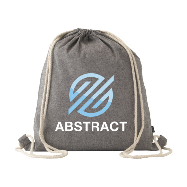 Logotrade promotional product picture of: GRS Recycled Cotton PromoBag (180 g/m²) backpack