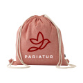 GRS Recycled Cotton PromoBag (180 g/m²) backpack, red