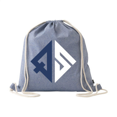 Logotrade corporate gift picture of: GRS Recycled Cotton PromoBag (180 g/m²) backpack