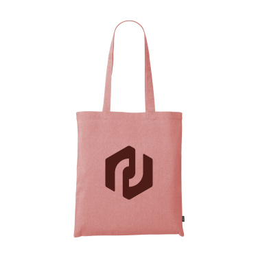 Logo trade corporate gifts image of: GRS Recycled Cotton Shopper (180 g/m²) bag