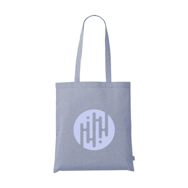 Logo trade corporate gifts image of: GRS Recycled Cotton Shopper (180 g/m²) bag