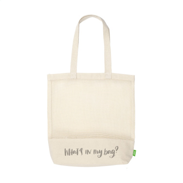 Logo trade promotional item photo of: Natura Organic Mesh Shopper (180 g/m²) shopping bag