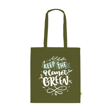 Logo trade promotional gifts picture of: Organic Cotton Shopper (140 g/m²) bag