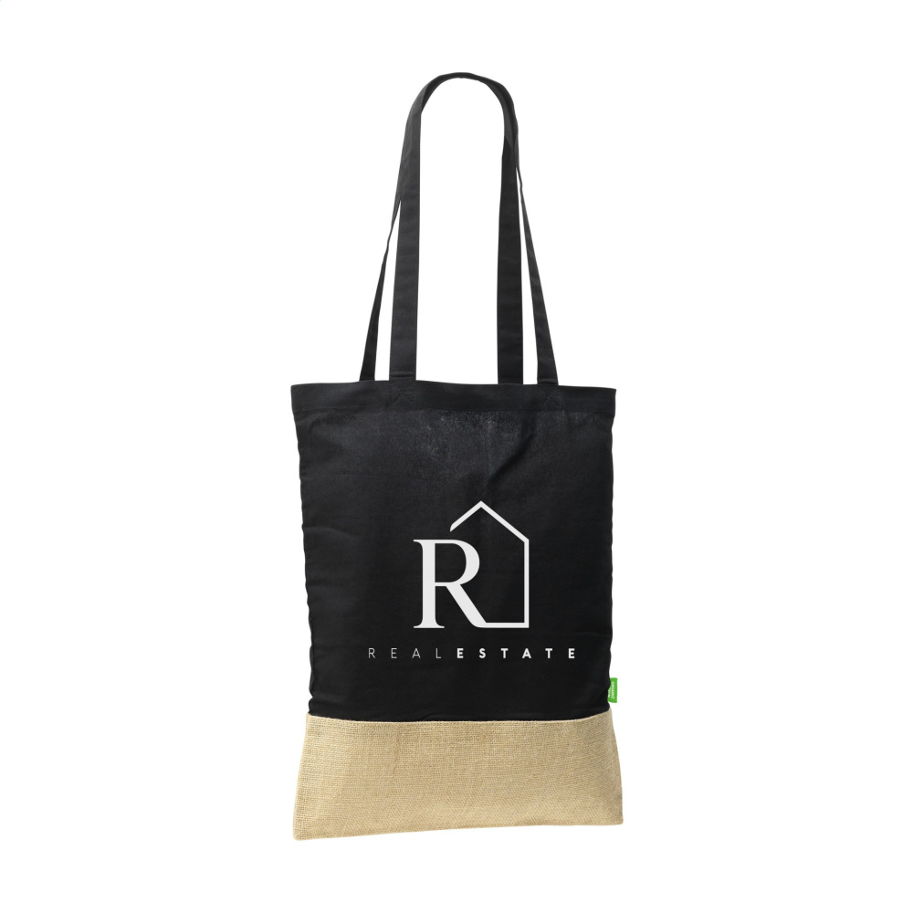 Logo trade promotional merchandise picture of: Combi Organic Shopper (160 g/m²) bag