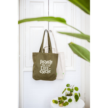 Logo trade promotional giveaways picture of: Organic Cotton Canvas Tote Bag (280 g/m²)