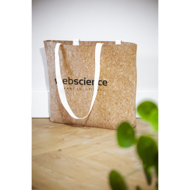 Logo trade promotional merchandise image of: Lagos Cork Shopper bag