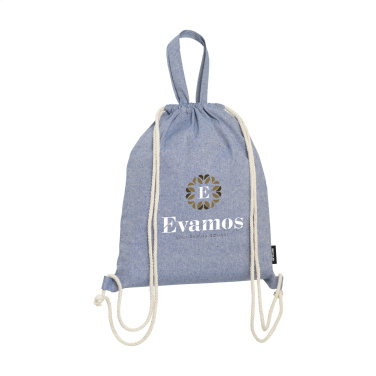 Logo trade promotional gift photo of: GRS Recycled Cotton PromoBag Plus (180 g/m²) backpack