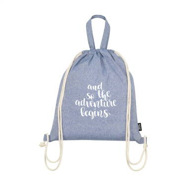 Logo trade advertising products image of: GRS Recycled Cotton PromoBag Plus (180 g/m²) backpack