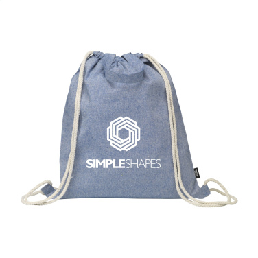 Logo trade promotional item photo of: GRS Recycled Cotton PromoBag Plus (180 g/m²) backpack