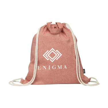 Logotrade business gift image of: GRS Recycled Cotton PromoBag Plus (180 g/m²) backpack