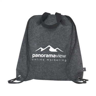 Logo trade business gifts image of: GRS RPET Felt PromoBag Plus backpack