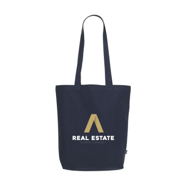 Logo trade promotional giveaways image of: GRS Recycled Canvas Bag Colour (260 g/m²)