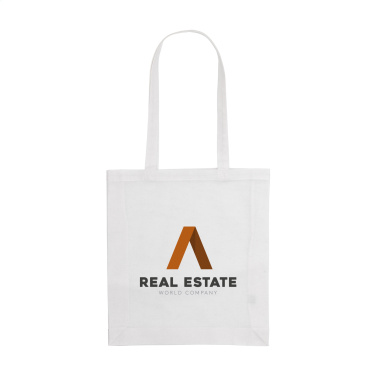 Logo trade promotional gifts picture of: Colour Square Bag GRS Recycled Cotton (150 g/m²)