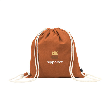 Logo trade promotional item photo of: PromoColour GRS Recycled Cotton Backpack (150 g/m²)