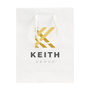 Logotrade promotional merchandise picture of: Leaf It Bag recycled with straw fibres (180 g/m²) S