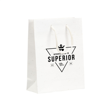 Logotrade promotional gift picture of: Leaf It Bag recycled with straw fibres (180 g/m²) S