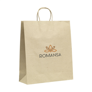 Logo trade promotional gift photo of: Leaf It Bag recycled grass paper (120 g/m²) XL