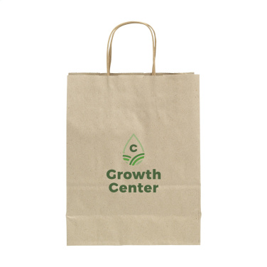 Logotrade advertising product image of: Leaf It Bag recycled grass paper (90 g/m²) S