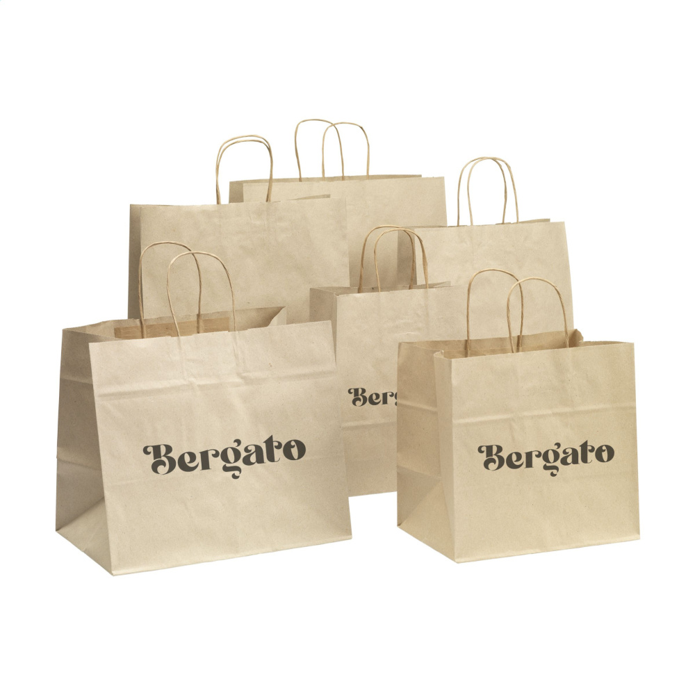 Logo trade promotional giveaway photo of: Leaf It Bag Wide recycled grass paper (90 g/m²) M