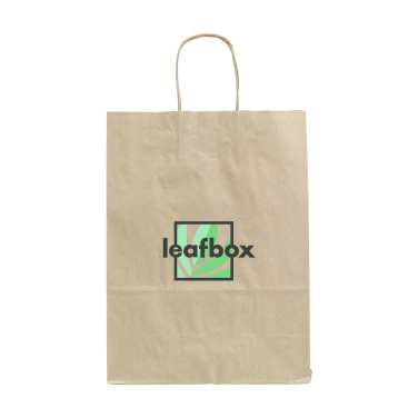 Logo trade corporate gift photo of: Leaf It Bag Wide recycled grass paper (90 g/m²) M