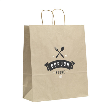 Logo trade promotional giveaway photo of: Leaf It Bag Wide recycled grass paper (90 g/m²) L