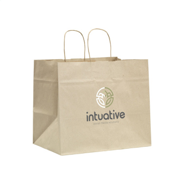 Logo trade promotional gifts image of: Leaf It Bag recycled grass paper (90 g/m²) XL