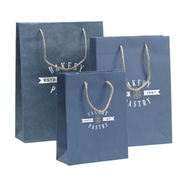 Logo trade corporate gift photo of: Leaf It Bag recycled with jeans fibres (180 g/m²) S