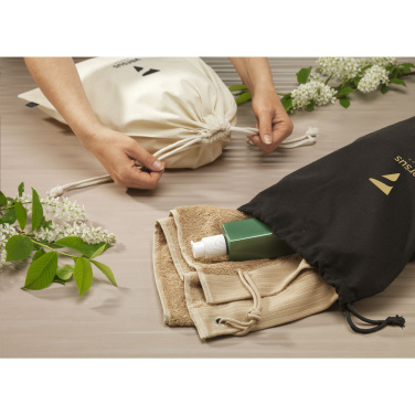 Logotrade promotional giveaway picture of: Gift Pouch Natural GRS Recycled Cotton (150 g/m²) L