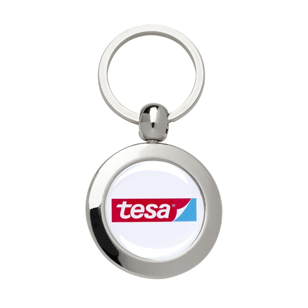 Logo trade promotional gifts image of: DomingKey Round