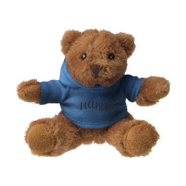 Logo trade promotional items image of: HoodedBear bear cuddle toy