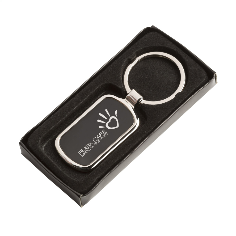 Logo trade corporate gifts picture of: KeyTag Rectangular keyring