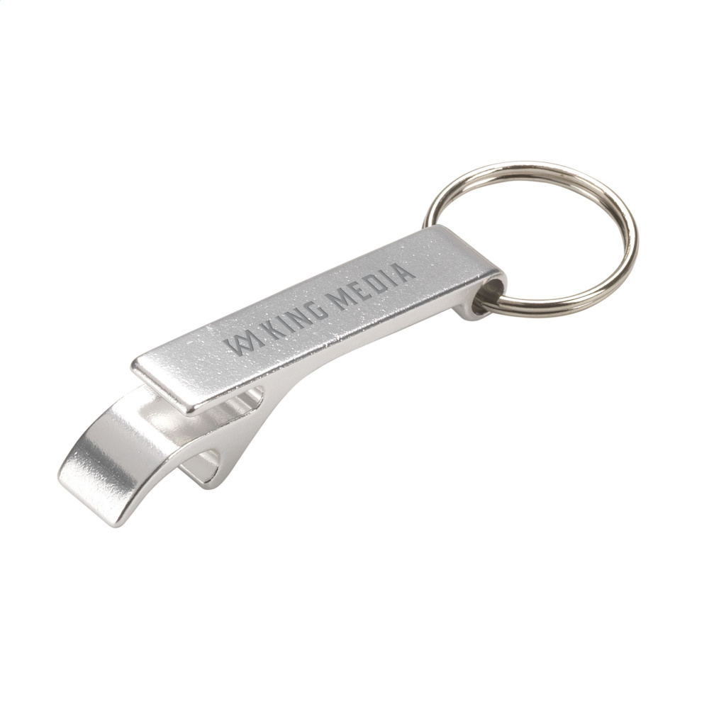 Logo trade corporate gifts image of: OpenUp opener keyring