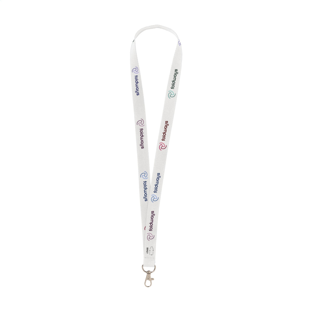 Logo trade promotional giveaway photo of: Lanyard Sublimation RPET 2 cm keycord