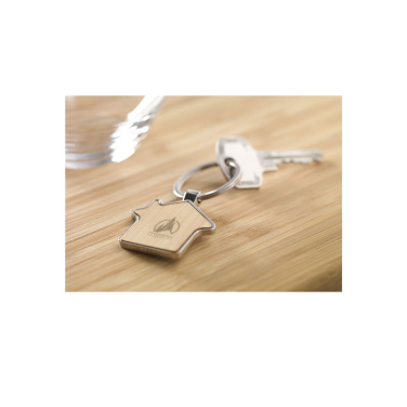 Logo trade business gifts image of: Casa bamboo keyring