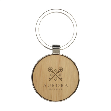 Logotrade advertising products photo of: Bamboo Key Circle keyring