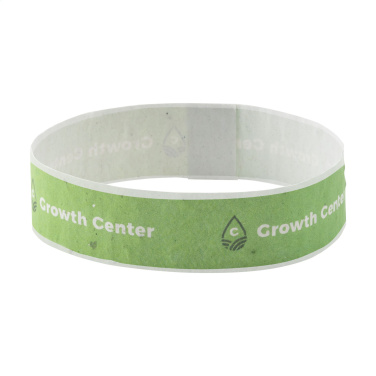 Logo trade promotional giveaways image of: Seed Paper Festival Wristband