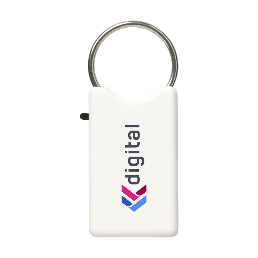 Logo trade corporate gifts image of: Safe GRS Recycled Key Ring