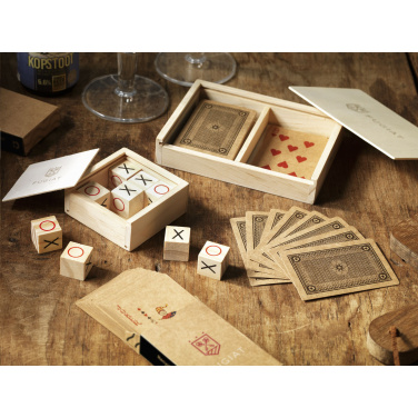 Logotrade promotional merchandise picture of: Tic Tac Toe Game Bamboo