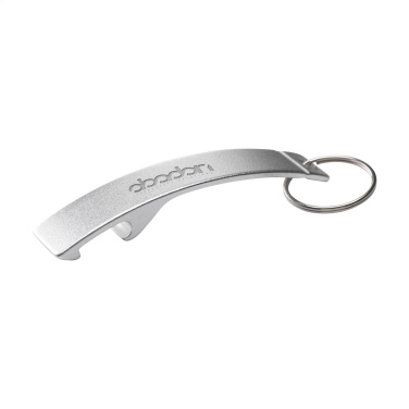 Logo trade business gift photo of: Alu Opener GRS Recycled keyring