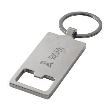 Logo trade advertising products image of: Sammy bottle opener / keyring