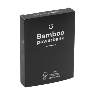 Logo trade corporate gifts picture of: Bamboo 4000 Powerbank external charger