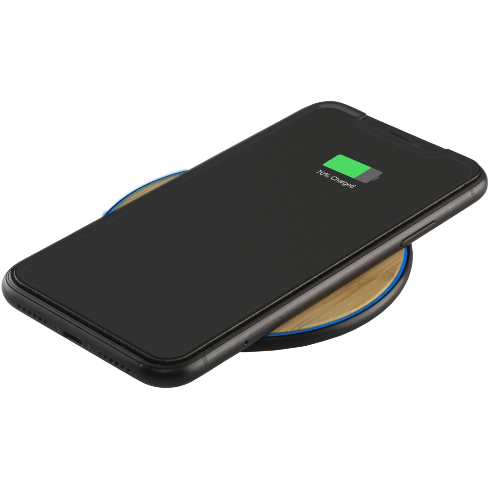 Logotrade advertising products photo of: Bamboo 10W Wireless Charger wireless fast charger