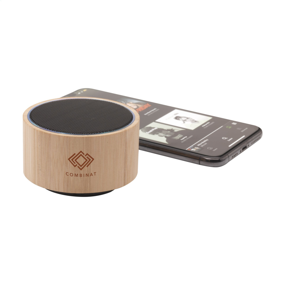 Logo trade business gift photo of: Wave Bamboo Wireless Speaker