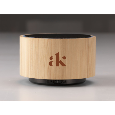 Logotrade promotional giveaways photo of: Wave Bamboo Wireless Speaker