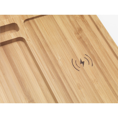 Logo trade promotional product photo of: Bamboo Organizer charger